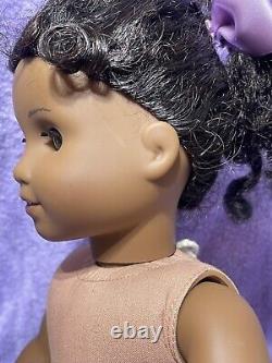 African American Girl doll Cecile Ray green Eyes 2011 Doll Very Dark Skin