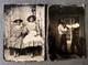 African American Girls & Boxers Antique Tintype Photo Black Americana