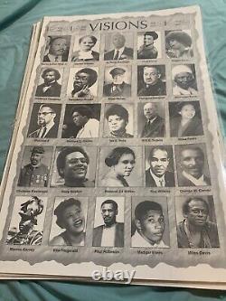 African American Historical Prints 8X17 Sealed In Plastic. 9 Beautiful Prints