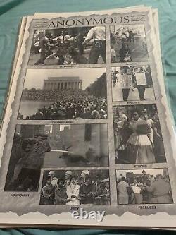 African American Historical Prints 8X17 Sealed In Plastic. 9 Beautiful Prints