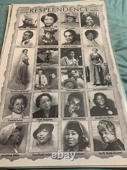 African American Historical Prints 8X17 Sealed In Plastic. 9 Beautiful Prints