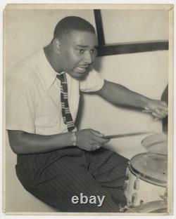 African American Jazz Drummer 1940 Black Drum Player 8x10 Photo Bebop J14606