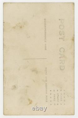 African American Man 1900 Smoking Pipe, Bottle, Outhouse RPPC Black Rural Poor