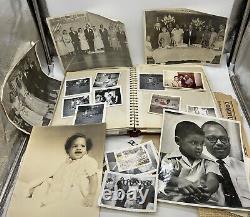 African American PHOTO ALBUM Black History Vintage 56 Photographs + Ephemra