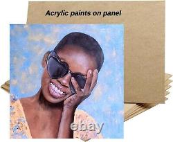 African American Painting Black Woman Original Art Portrait Wall Art