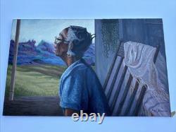 African American Portrait Large Black Woman Female Window Landscape Troy Johnson
