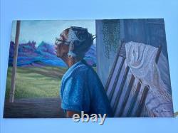 African American Portrait Large Black Woman Female Window Landscape Troy Johnson