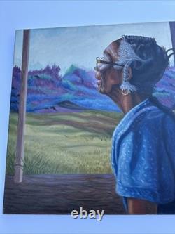 African American Portrait Large Black Woman Female Window Landscape Troy Johnson
