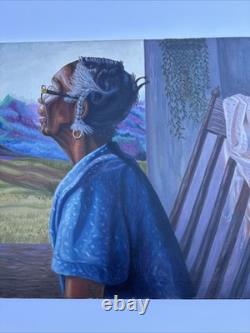 African American Portrait Large Black Woman Female Window Landscape Troy Johnson