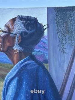 African American Portrait Large Black Woman Female Window Landscape Troy Johnson