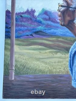 African American Portrait Large Black Woman Female Window Landscape Troy Johnson