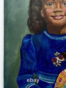 African American Portrait Painting Black Family Children Doll Kids Ken Bell 24