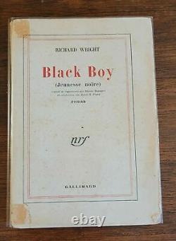 African American Richard Wright Died Paris Book Signed Black Boy French Edition
