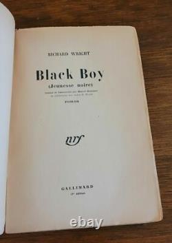 African American Richard Wright Died Paris Book Signed Black Boy French Edition