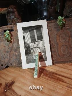 African American School Rare Colored Student POSING WITH BLACK DOLL I. CHAIR