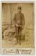 African American Soldier 1880 Black Cadet 2nd Lt Sword Buffalo Photo Card J15360