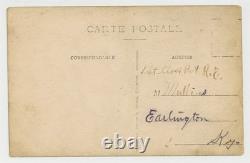 African American Soldier 1918 WWI France Harlem Hellfighters Black RPPC J15204