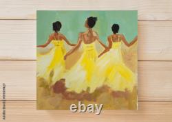 African American Woman Oil Painting Orig, Black Art, Style of Joaquin Sorolla