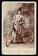 African American Woman withBicycle 1890 Cabinet Card Photo Black Girl Cyclist Lady