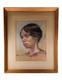 African American Young Black Woman Original Portrait Vintage Artwork Painting