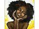 African Woman Painting African American Woman Original Art Black Woman Portrait