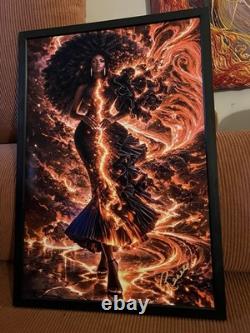 African american art signed. Black Excellence. Stepping Into Tomorrow