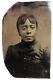 African american black lady ferrotype jeune femme noire O777