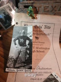 African american school 1928 Black Cat Nite BTW High School Houston Texas