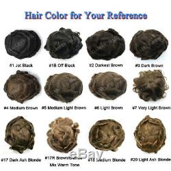 Afro Curl Mens Toupee Hairpiece French Lace Front African American Hair Systems