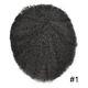 Afro Curly Mens Toupee Full Poly Skin African American Black Human Hairpiece