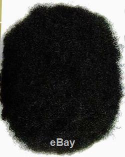 Afro Toupee for Men Human Hair Black African American Wigs Full Lace 8x10 Africa