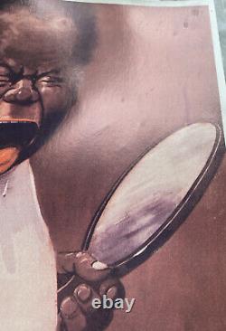 Alfred Leete Crying Black Baby African American Poster Print 1976 Extremely Rare