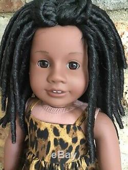 Alice Custom OOAK African American Girl Doll Addy Black Hair Brown Eyes