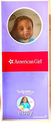 American Girl 18 Truly Me #80 Doll Deep Skin Black Hair Brown Eyes withbook New