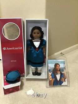 American Girl Doll Retired Cecile With Accessories BRAND NEW Perfect 4 Gift
