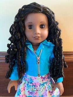 American Girl Truly Me Doll #67 Black Brown Curly Hair Brown Eyes