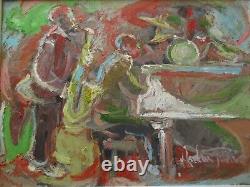 Andrew Turner Painting African American Listed Musicians Black Americana Rare