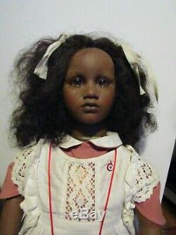 Annette Himstedt FATOU 26 GORGEOUS Black Doll 1986 Barefoot Children Collection