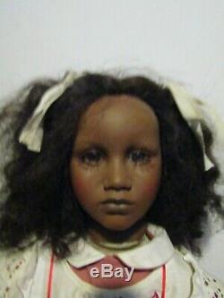 Annette Himstedt FATOU 26 GORGEOUS Black Doll 1986 Barefoot Children Collection