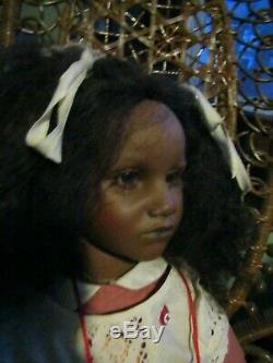 Annette Himstedt FATOU 26 GORGEOUS Black Doll 1986 Barefoot Children Collection