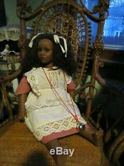 Annette Himstedt FATOU 26 GORGEOUS Black Doll 1986 Barefoot Children Collection