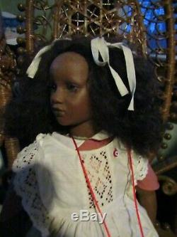 Annette Himstedt FATOU 26 GORGEOUS Black Doll 1986 Barefoot Children Collection