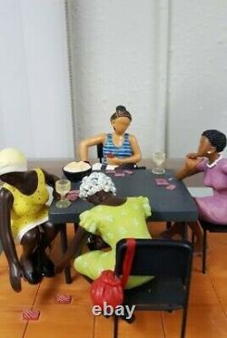 Annie Lee Figurine Misdeal/ Card Playing African American Art/Black Americana