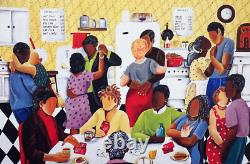 Annie Lee Pay The Rent Quarter Party Custom FRAMED African American ART Black