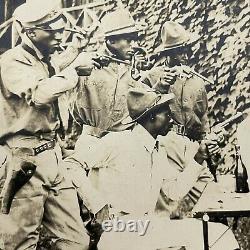 Antique 1800s African American Military Soldiers Photograph Negro Card Game USCT