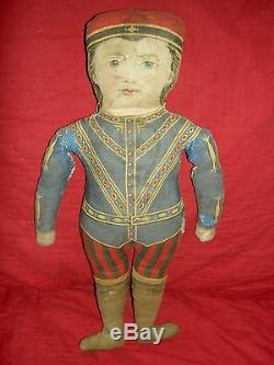 Antique 1892, Arnold Print Works rare black cloth, TOPSY or Pickaninny doll