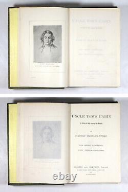 Antique 1899 UNCLE TOM'S CABIN Harriet Stowe African American Black Slavery