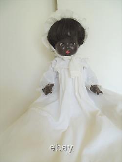 Antique 23 German African American Black Composition Baby