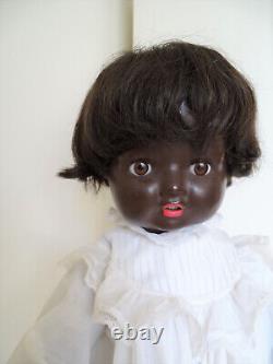 Antique 23 German African American Black Composition Baby