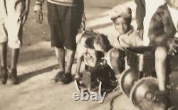 Antique 30s/40s Photograph African American Black Kids Boys Our Gang Dog Toys